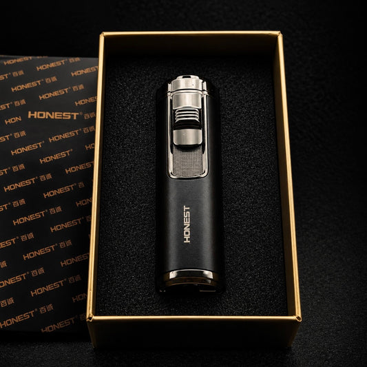 HONEST Noir Sovereign — Quad Jet Cigar Lighter
