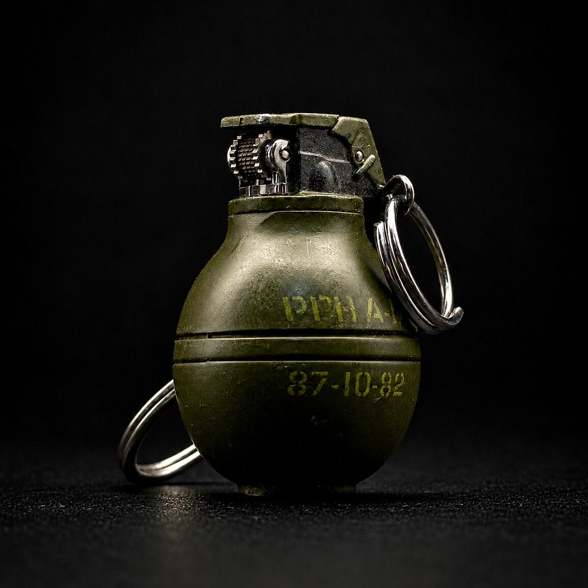 Military Grenade Keychain Lighter
