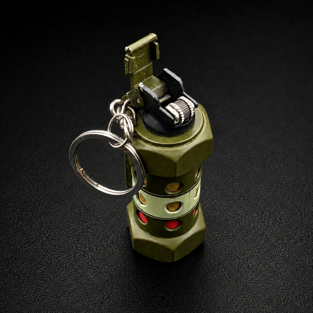 Smoke Grenade Keychain Lighter