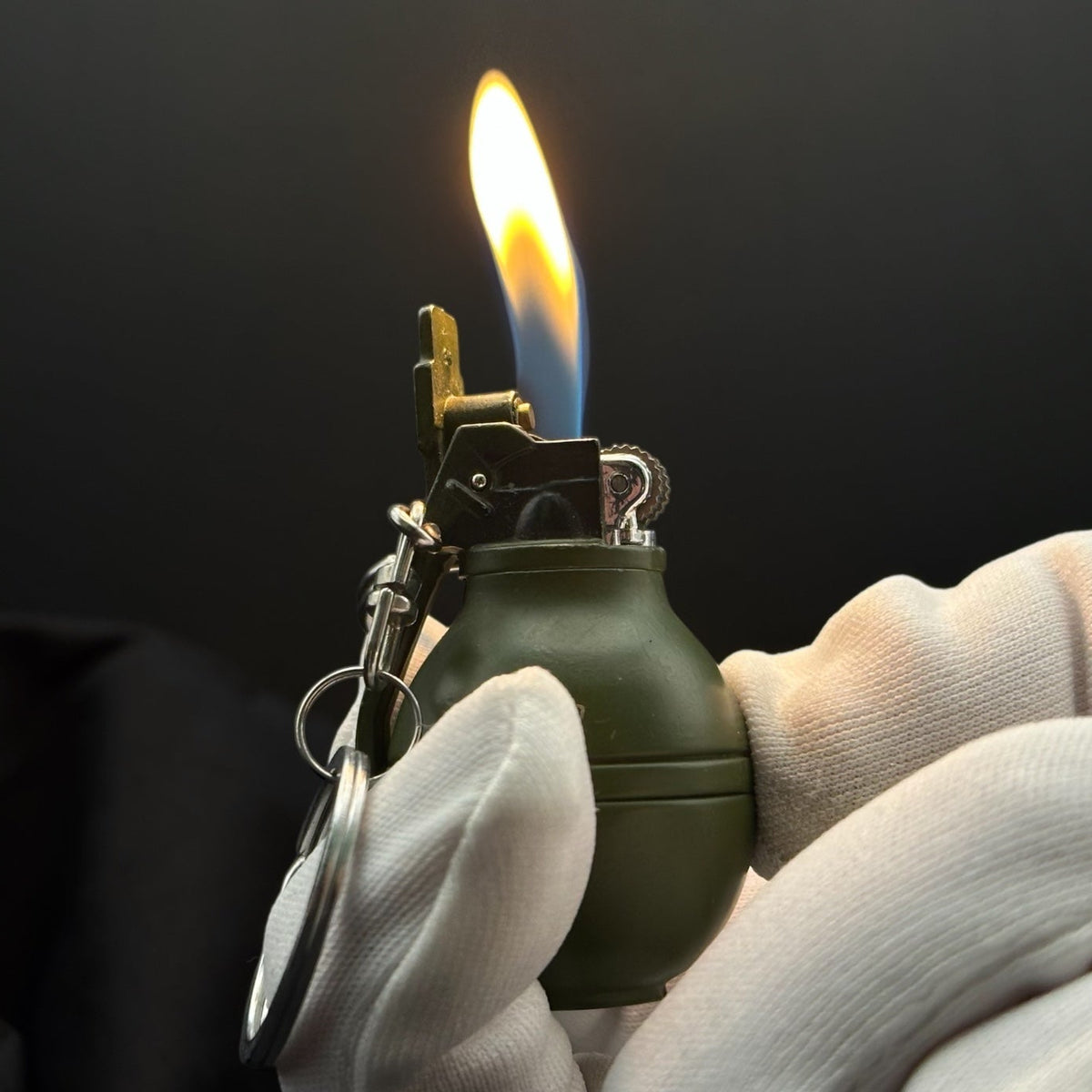 Military Grenade Keychain Lighter