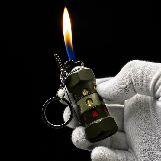 Smoke Grenade Keychain Lighter