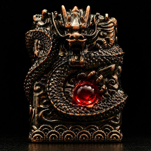 The Armored Dragon — Signature Edition (Engraved Zippo-Style) — Approx. 200g