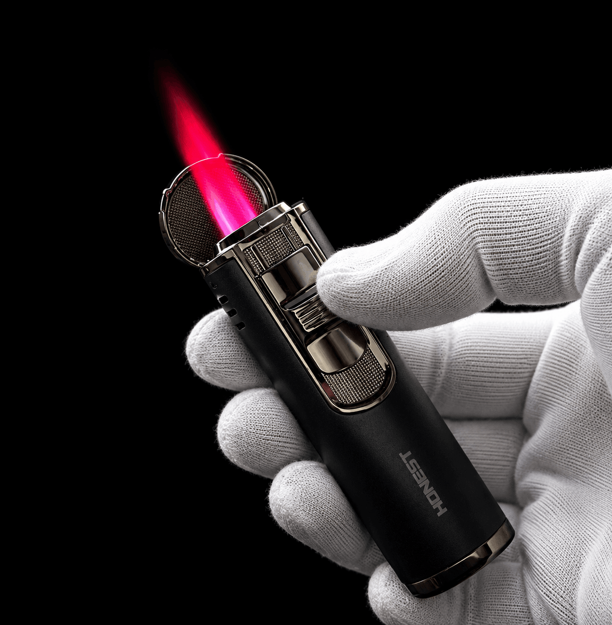HONEST Noir Sovereign — Quad Jet Cigar Lighter